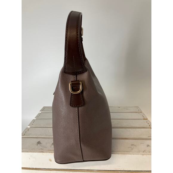 DOONEY & BOURKE MEDIUM CROSSGRAIN LEATHER SHOULDER BAG - Picture 4 of 15